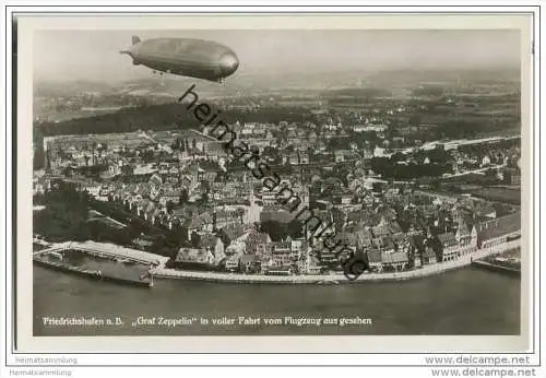 Friedrichshafen - Luftschiff Graf Zeppelin - Luftbild