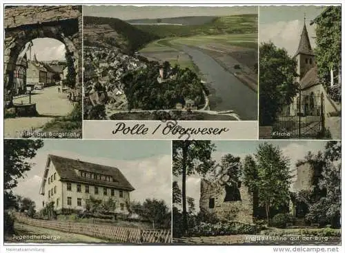 Polle - Oberweser - AK-Grossformat - Verlag Johann Claassen Polle 50er Jahre