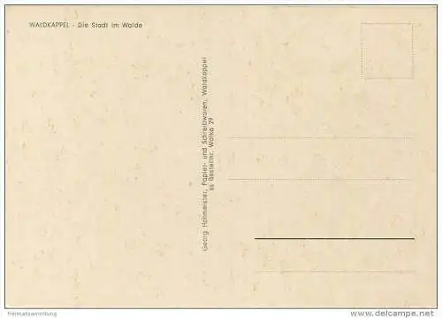 Waldkappel - AK Grossformat - Verlag Georg Hohmeister Waldkappel 60er Jahre