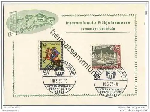 Frankfurt am Main - Internationale Frühjahrsmesse 1957 - Sonderstempel