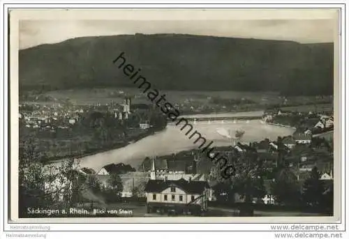 Säckingen - Blick von Stein - Foto-AK