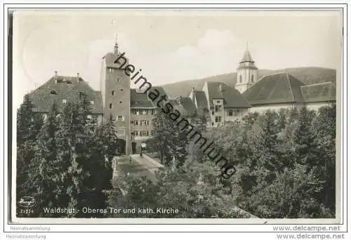 Waldshut - Oberes Tor - Kath. Kirche - Foto-AK