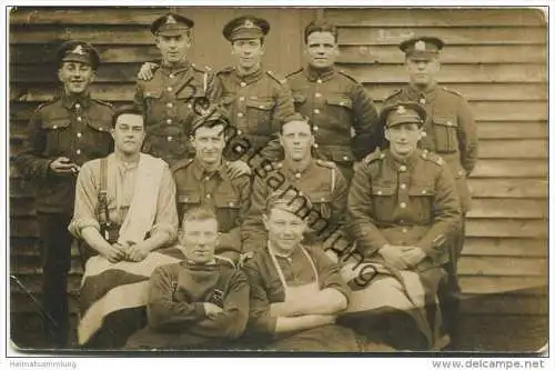 Soldaten Gruppenbild - Foto-AK