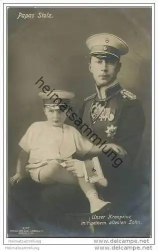 Kronprinz Wilhelm von Preussen mit Prinz Wilhelm von Preussen