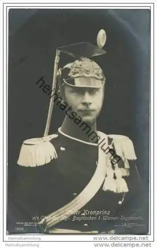 Kronprinz Wilhelm von Preussen als Chef des Königlich Bayrischen 1. Ulanen-Regiments