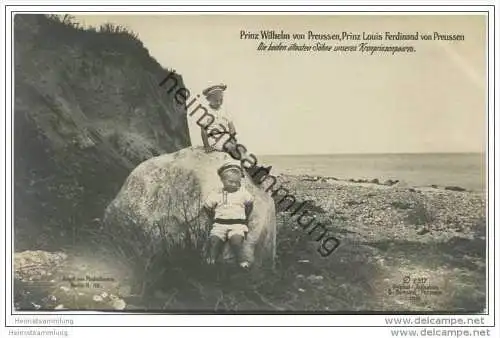 Prinz Wilhelm und Prinz Louis Ferdinand von Preussen - Söhne des Kronprinzenpaares