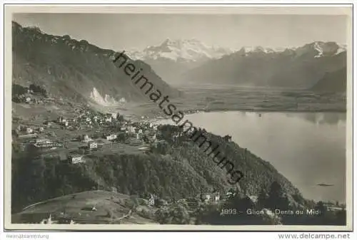Glion et Dents du Midi - Foto-AK - Edition Societe Graphique Neuchatel gel. 1925