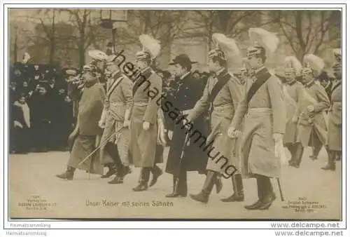Preussen - Der Kaiser mit seinen Söhnen