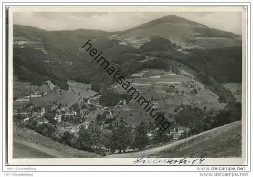 Zell im Wiesental mit Hochblauen - Foto-AK