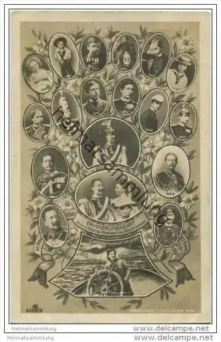 Preussen - Erinnerungsblatt an die silberne Hochzeit des Kaiserpaares 1906