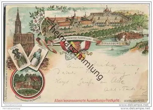 Strasbourg - Strassburg - Industrie- und Gewerbe-Ausstellung 1895