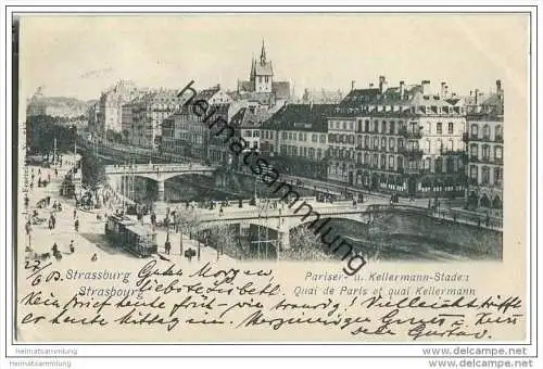 Strasbourg - Strassburg - Pariser- und Kellermannstaden - Quai de Paris et Quai Kellerman