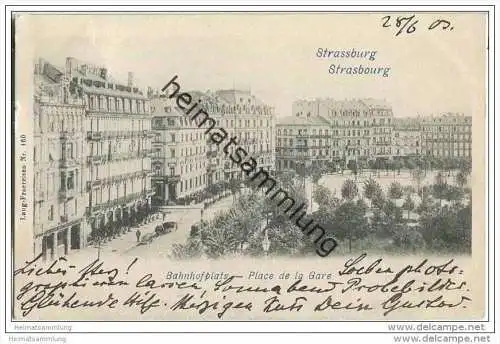 Strasbourg - Strassburg - Bahnhofplatz - Place de la Gare