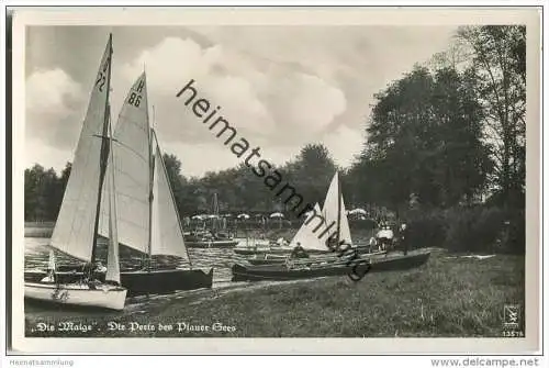 Brandenburg an der Havel - Malge - Kajak - Segelboote - Plauer See - Foto-AK