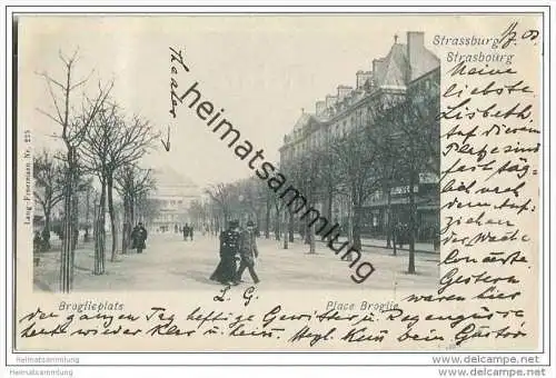 Strasbourg - Strassburg - Broglieplatz - Place Broglie