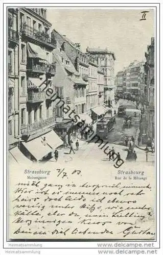 Strasbourg - Strassburg - Meisengasse - Rue de la Mesange - Strassenbahn