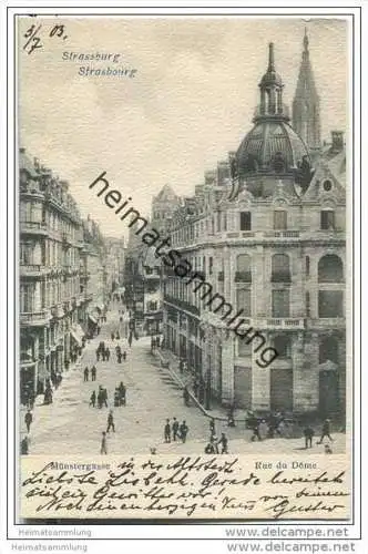 Strasbourg - Strassburg - Münstergasse - Rue du Dome