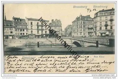Strasbourg - Strassburg - Küssstrasse - Rue Küss
