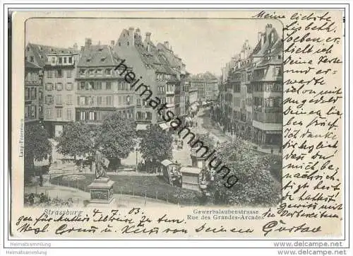 Strasbourg - Strassburg - Gewerbslaubenstrasse - Rue des Grandes-Arcades