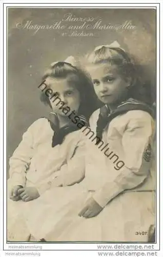 Königreich Sachsen - Prinzess Margarethe und Maria Alice von Sachsen