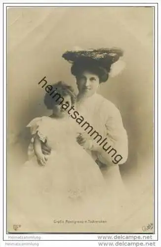 Sachsen - Gräfin Montignoso mit Töchterchen Anna