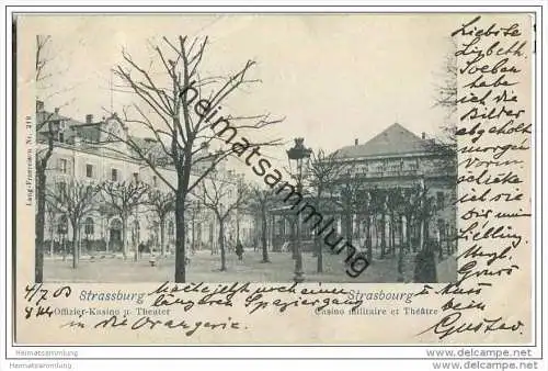 Strasbourg - Strassburg - Offiziers-Kasino - Theater - Casino militaire
