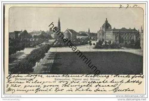 Strasbourg - Strassburg - Kaiserpalast - Theater - Münster