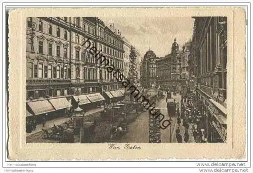 Wien - Graben - Rückseite beschrieben 1913