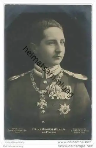 Prinz August Wilhelm von Preussen - Foto-AK