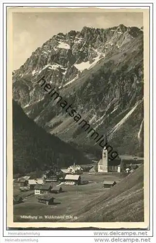 6993 Mittelberg - Foto-AK - Rückseite beschrieben 1934