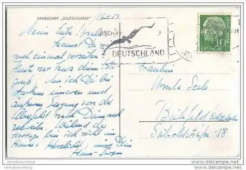 Fährschiff Deutschland - Foto-AK