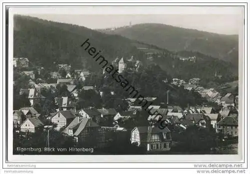 Elgersburg - Blick vom Hirtenberg - Foto-AK