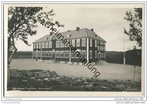 Bjornevand - Folkeskole - Foto-AK