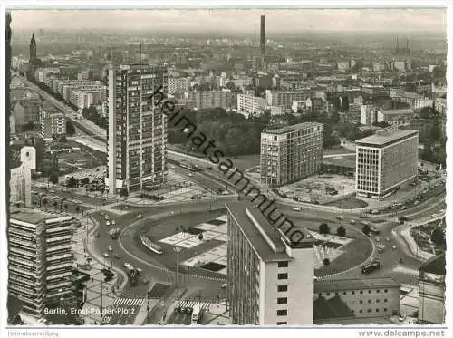 Berlin - Ernst-Reuter-Platz - Luftaufnahme - Foto-AK