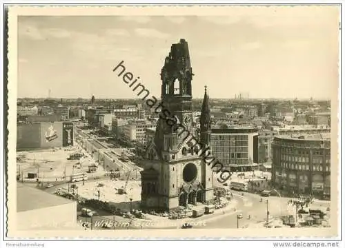 Berlin - Gedächtniskirche - Foto-AK 50er Jahre