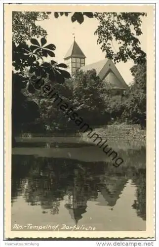 Berlin - Tempelhof - Dorfkirche - Foto-AK