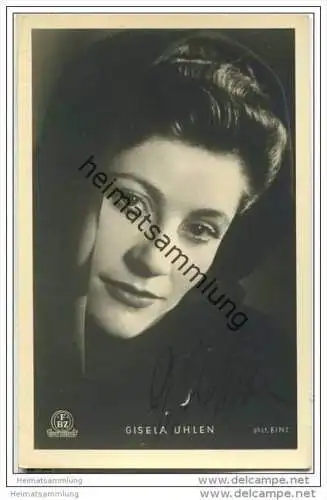 Gisela Uhlen - Original-Autogramm