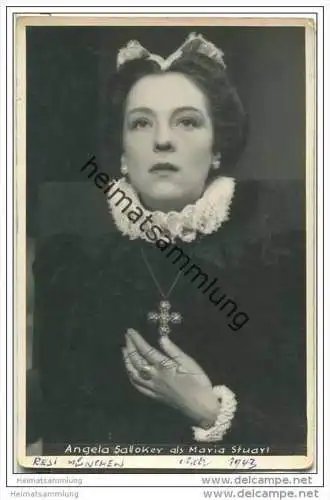 Angela Salloker als Maria Stuart - Original-Autogramm