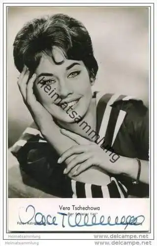 Vera Tschechowa - Original-Autogramm