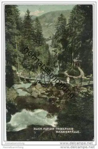 Blick auf die Triberger Wasserfälle 1906