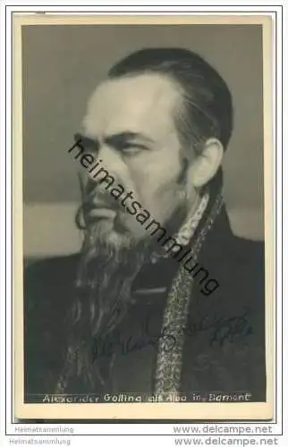 Alexander Golling - als Alba in Egmont - Original-Autogramm - Photo: Hans Holdt - München