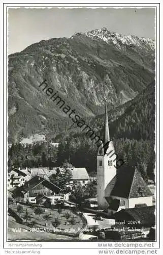 Wald im Pinzgau - Blick gegen Bobberg und Gamskogel - Foto-AK 60er Jahre