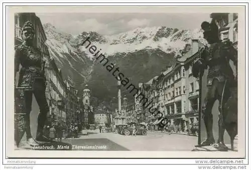 Innsbruck - Maria Theresienstrasse - Foto-AK 40er Jahre