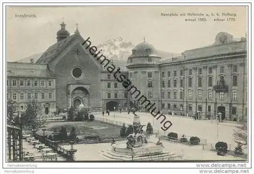 Innsbruck - Rennplatz mit Hofkirche und k. k. Hofburg ca. 1910