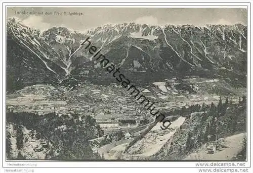 Innsbruck mit dem Frau Hitt-Gebirge ca. 1910
