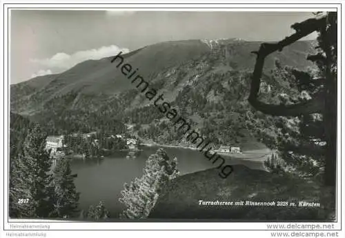 Turrachersee mit Rinsennock - Foto-AK 60er Jahre