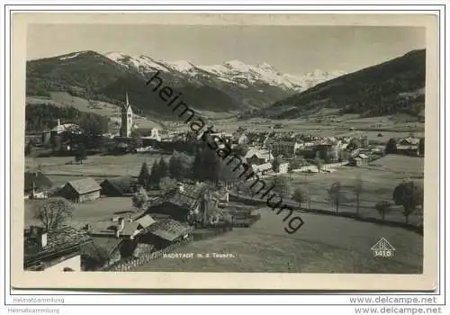Radstadt mit den Tauern - Foto-AK 1940
