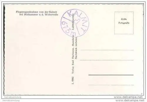 Kalmit bei Maikammer - Flugzeugaufnahme - Foto-AK