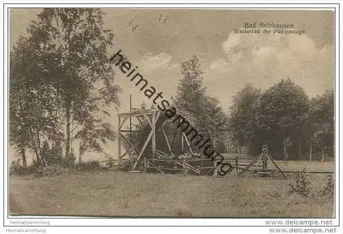 Bad Salzhausen - Nidda - Wasserrad der Pumpanlage