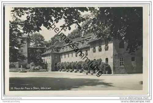 Weimar - Haus der Frau von Stein - Foto-AK